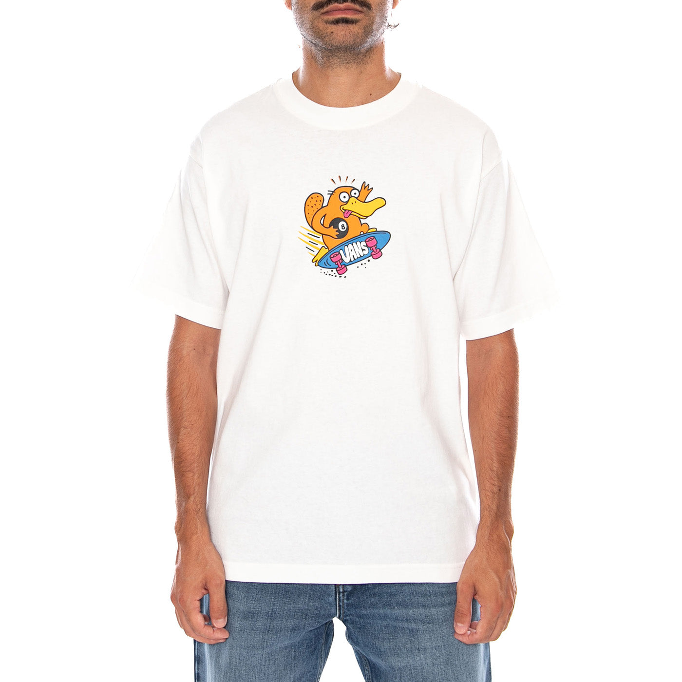 BOONDABURA SS TEE WHITE - Maglietta Girocollo Uomo Bianca VN0010FR WHT1 VANS 