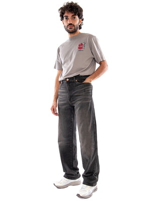 Wrangler Loose Straight Dark Grey - Jeans Uomo Grigio Scuro 112386898 DRK WRANGLER 