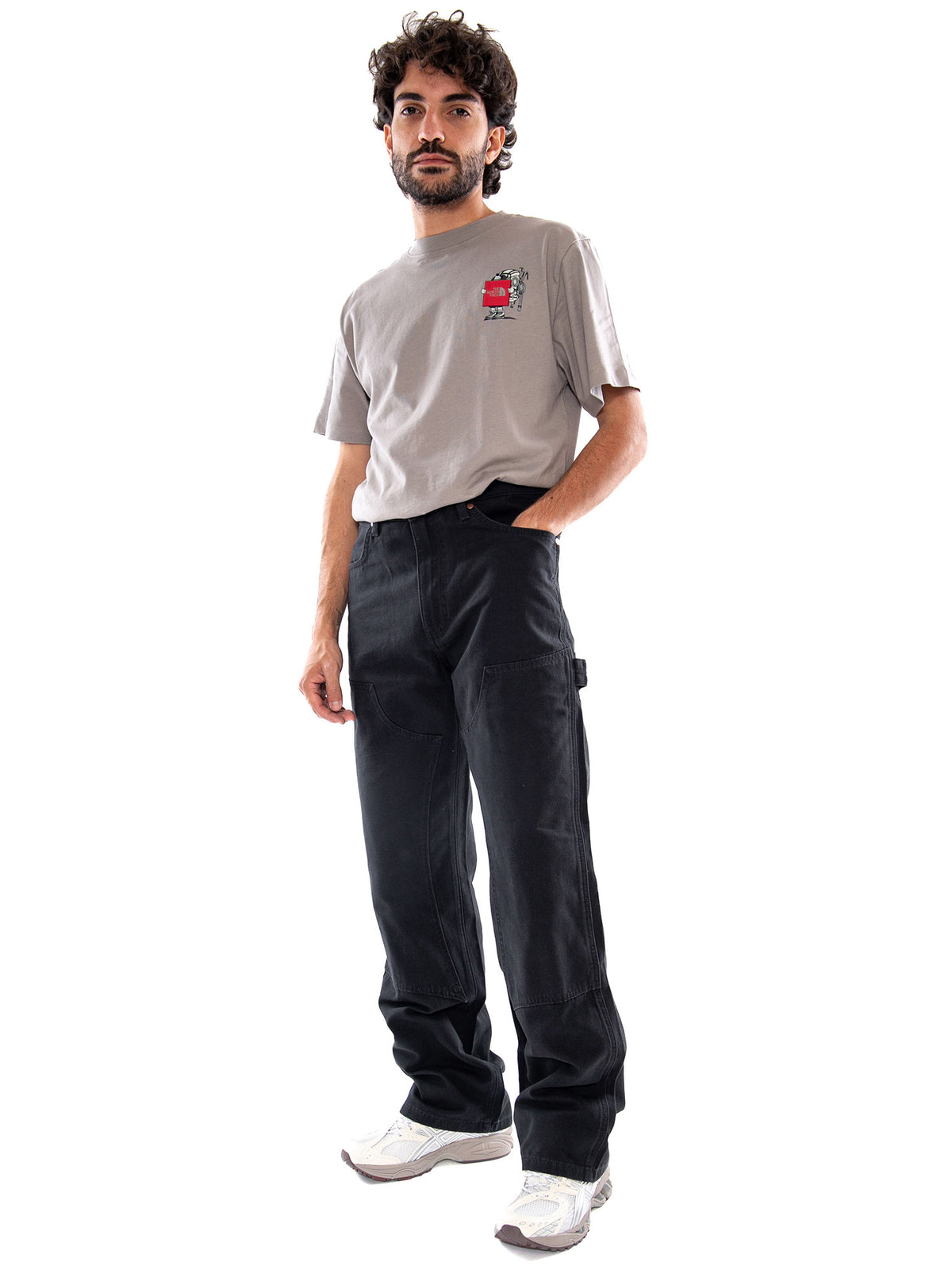 Wrangler Double Knee Carpenter Black - Pantaloni Carpenter Uomo Neri 112386905 BLK WRANGLER 