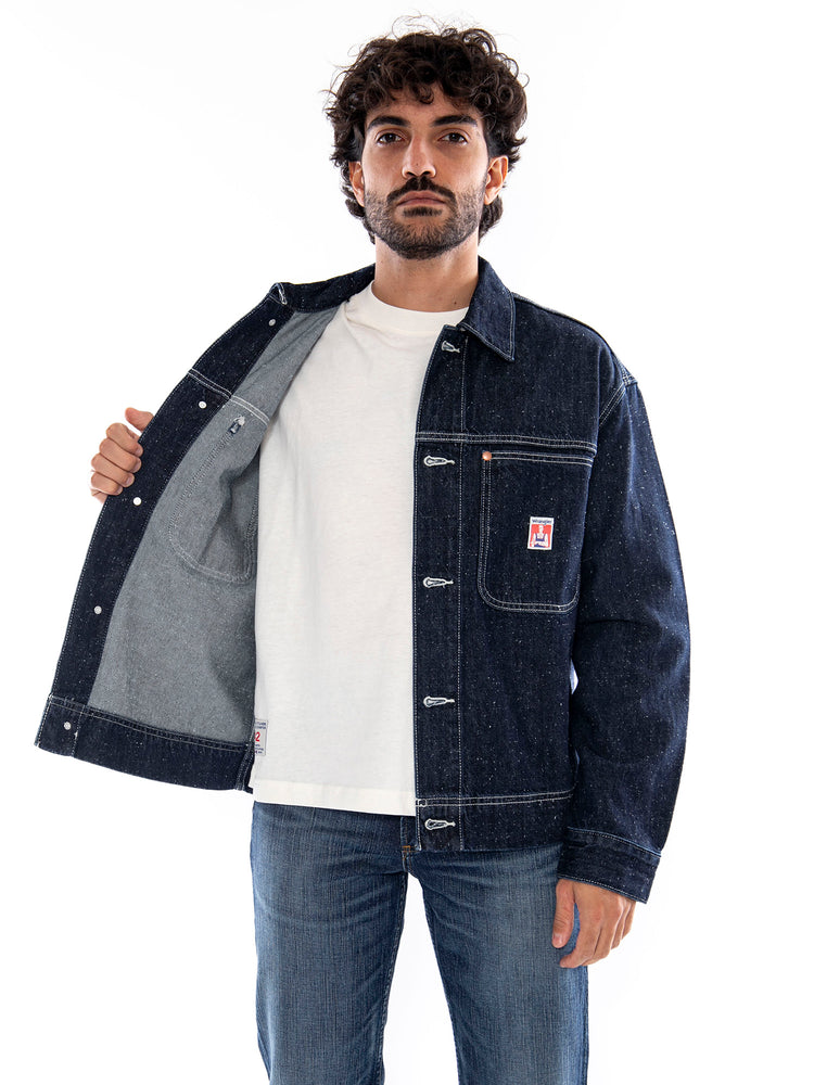 Wrangler LS Overshirt Indigo Nep - Camicia Overshirt Uomo Blu Indigo 112386944 BL WRANGLER 