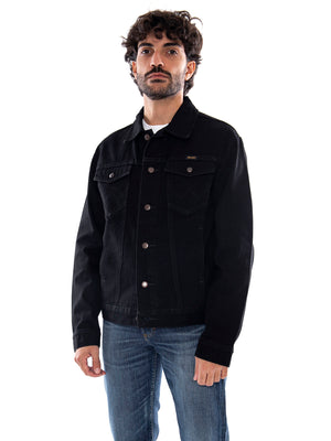 Wrangler Cowboy Cut Jacket Shadow Black - Giacca in Denim Uomo Nera 112387057 BLK WRANGLER 