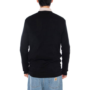 ONSWYLER Life Reg 14 LA Crew Knit Noos Black - Maglione Girocollo Uomo Nero 22020088-Black . ONLY & SONS 