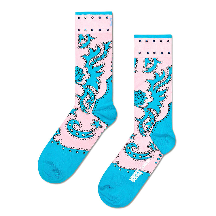 Wrangler Freehand Sock Turquoise - Calzini Multicolore P002248-TURQUOISE . HAPPY SOCKS 
