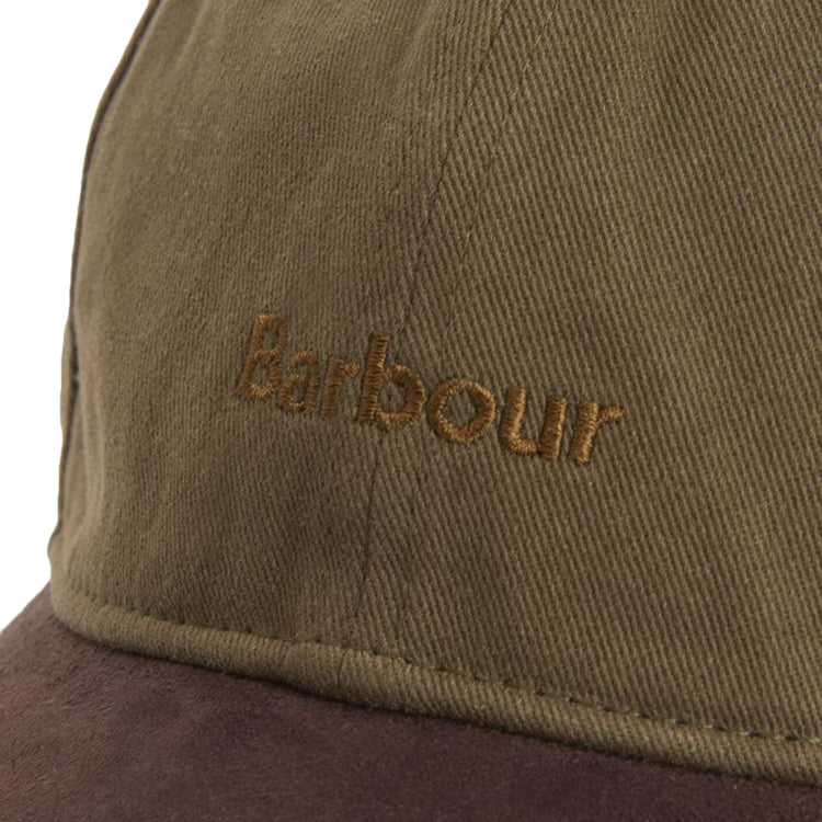 Langdale Cap Olive/Brown - Cappellino con Visiera Marrone / Verde MHA0934 OL71 BARBOUR 