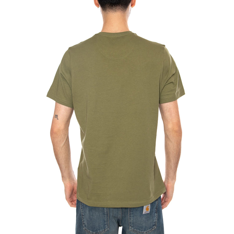 ESSENTIAL SPORTS TEE BURNT OLIVE - Maglietta Girocollo Uomo Verde MTS0331 OL39 BARBOUR 