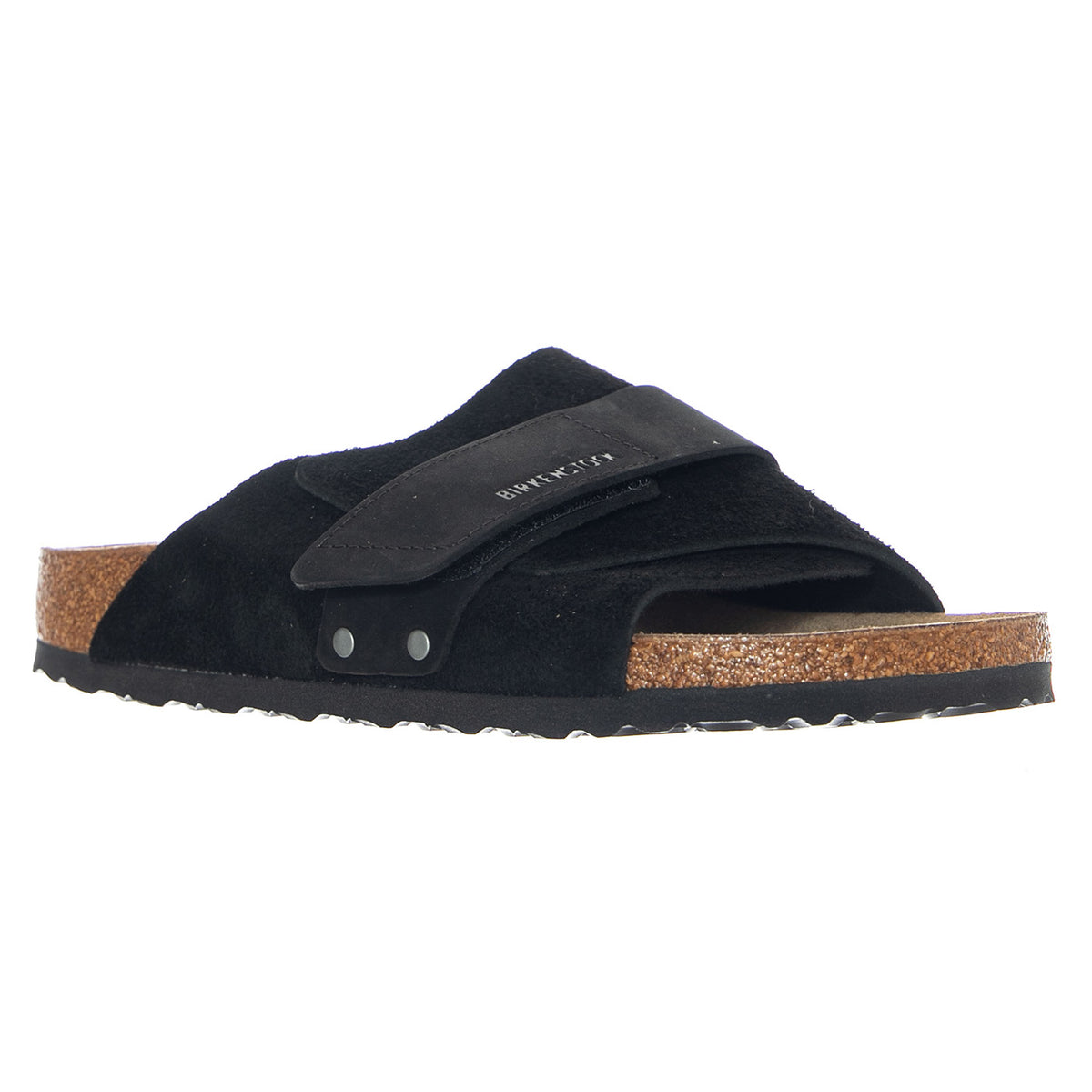 Kyoto Suede Leather Nubuck Narrow Fit Black - Sandali Uomo Neri 1022566 BLK BIRKENSTOCK 