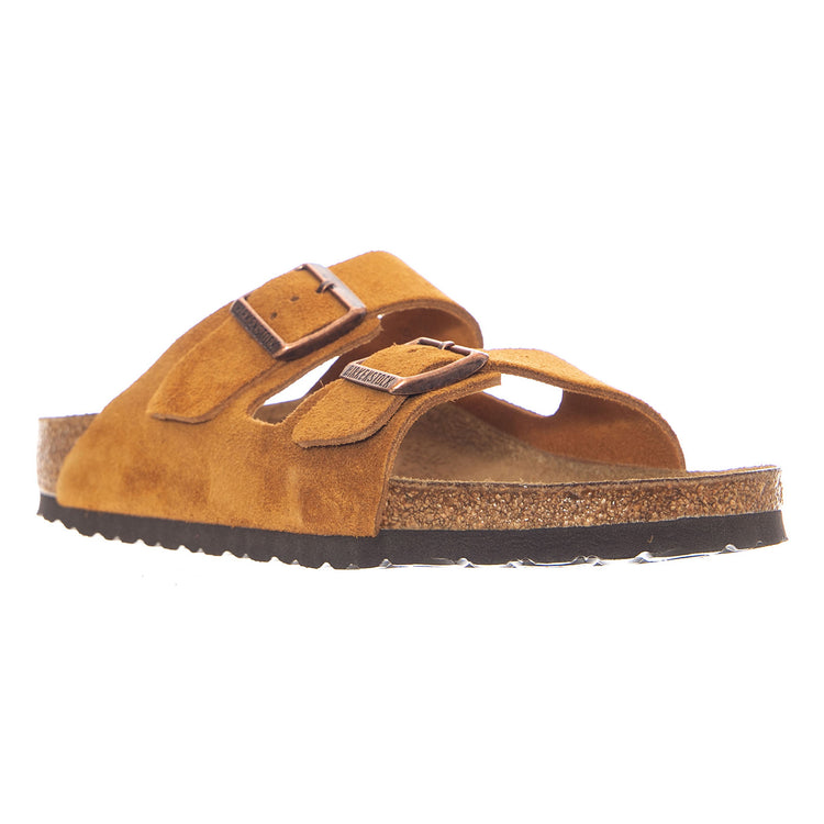 Arizona Big Buckle Nubuck Leather Narrow Fit Sandcastle - Sandali Donna Uomo Beige 1027162 MNK BIRKENSTOCK 