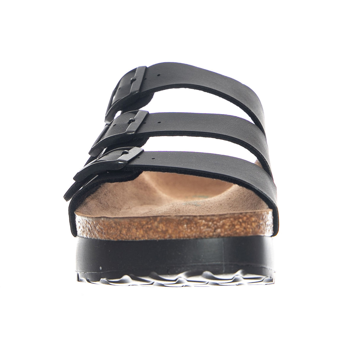 Florida III Platform Vegan Birko Flor Narrow Fit Black - Sandali Donna Neri 1029737 BLK BIRKENSTOCK 