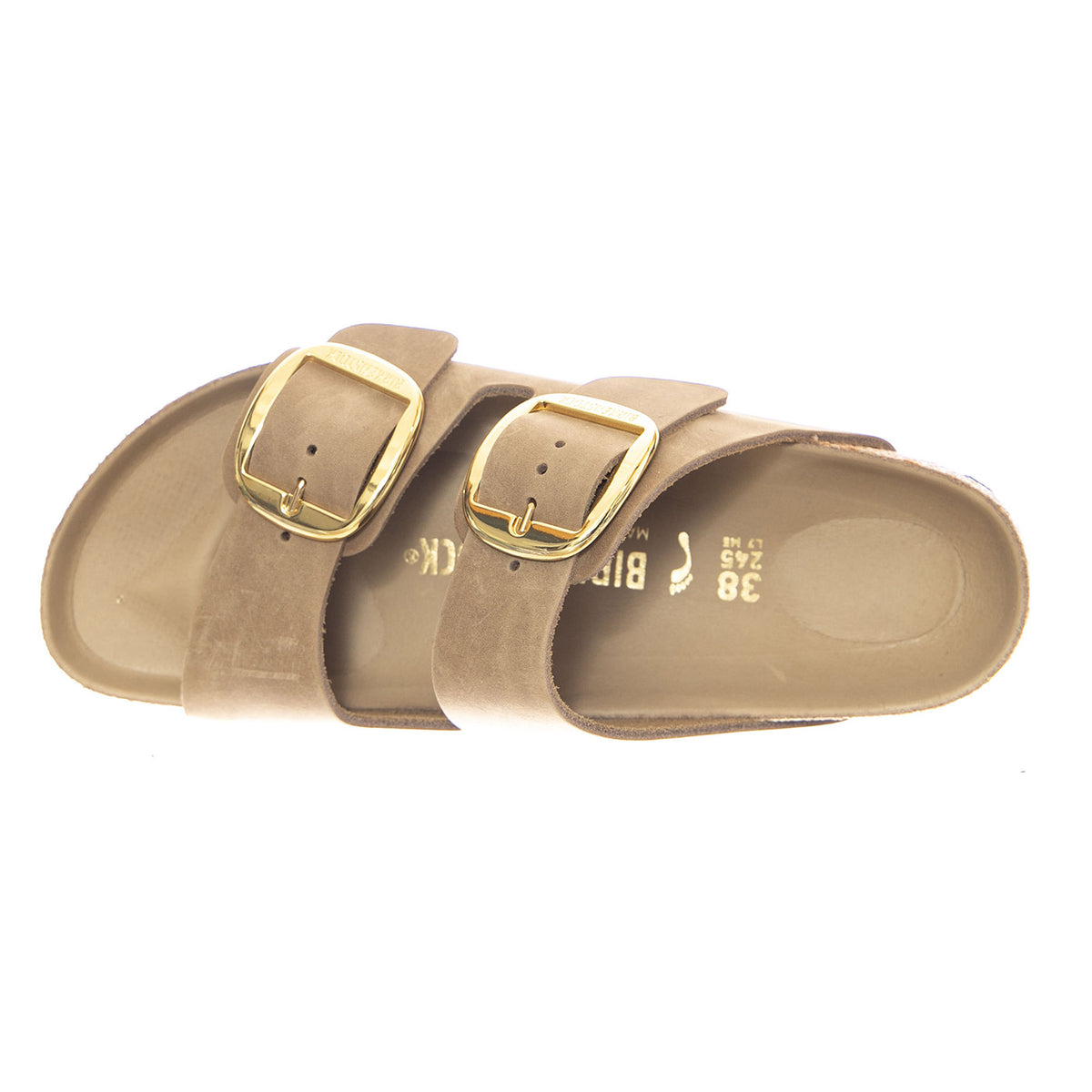 Arizona Big Buckle Oiled Leather Narrow Fit Tobacco Brown - Sandali Donna Marroni 1030395 TBN BIRKENSTOCK 
