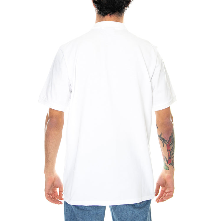 S/S CHASE PIQUE POLO WHITE - Polo Uomo Bianca I023807 00RXX CARHARTT WIP 
