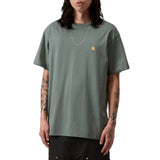 S/S CHASE T-SHIRT VELVET GREEN / GOLD - Camiseta Cuello Redondo Hombre Verde Hombre CARHARTT WIP