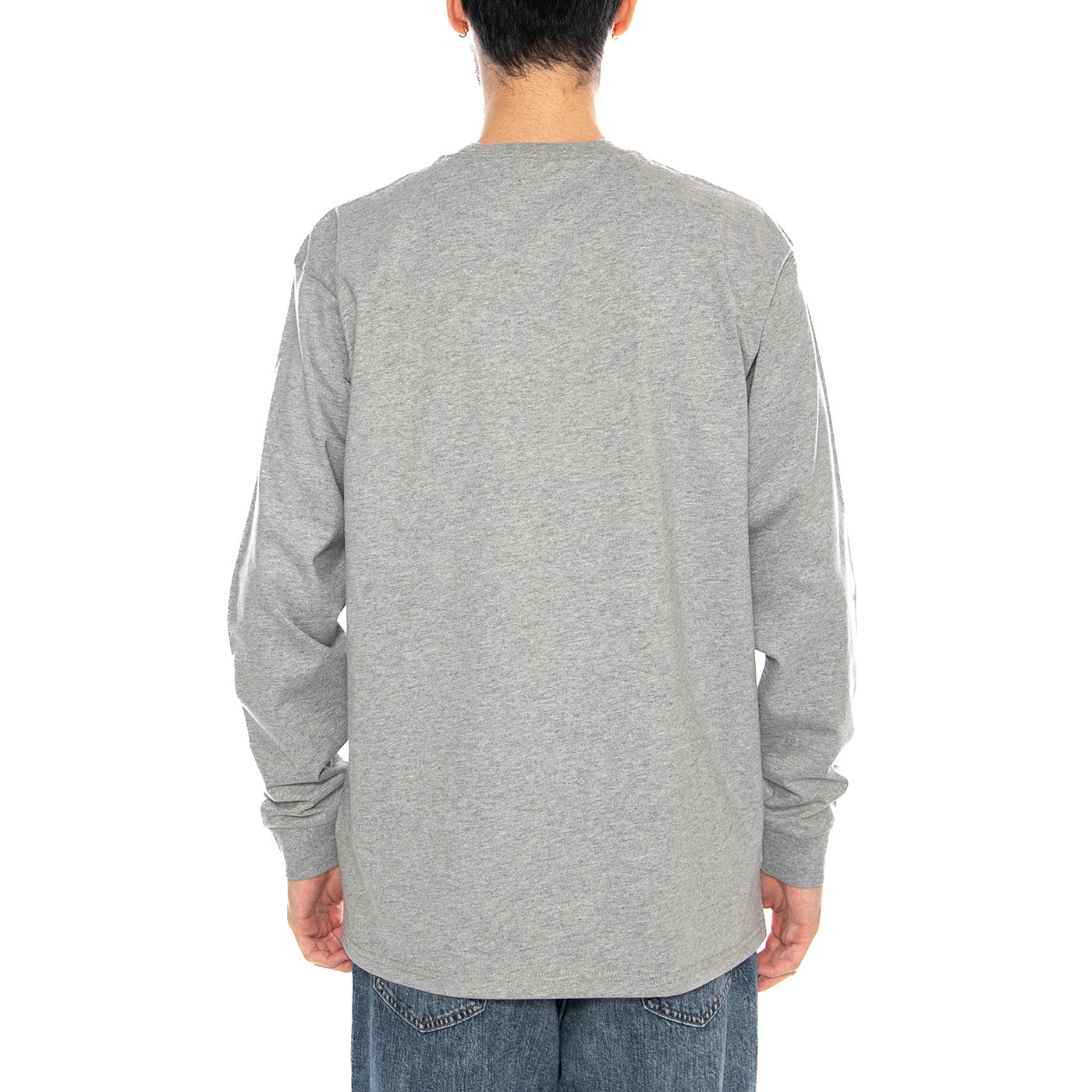 L/S Chase T-Shirt - Maglietta Maniche Lunghe Uomo Grigia I026392 00MXX CARHARTT WIP 