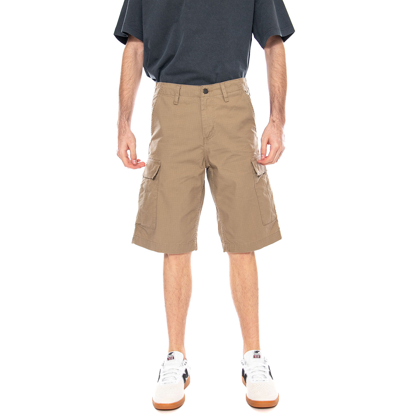 Regular Cargo Short Leather - Bermuda Uomo Marroni I028246 8Y02 CARHARTT WIP 