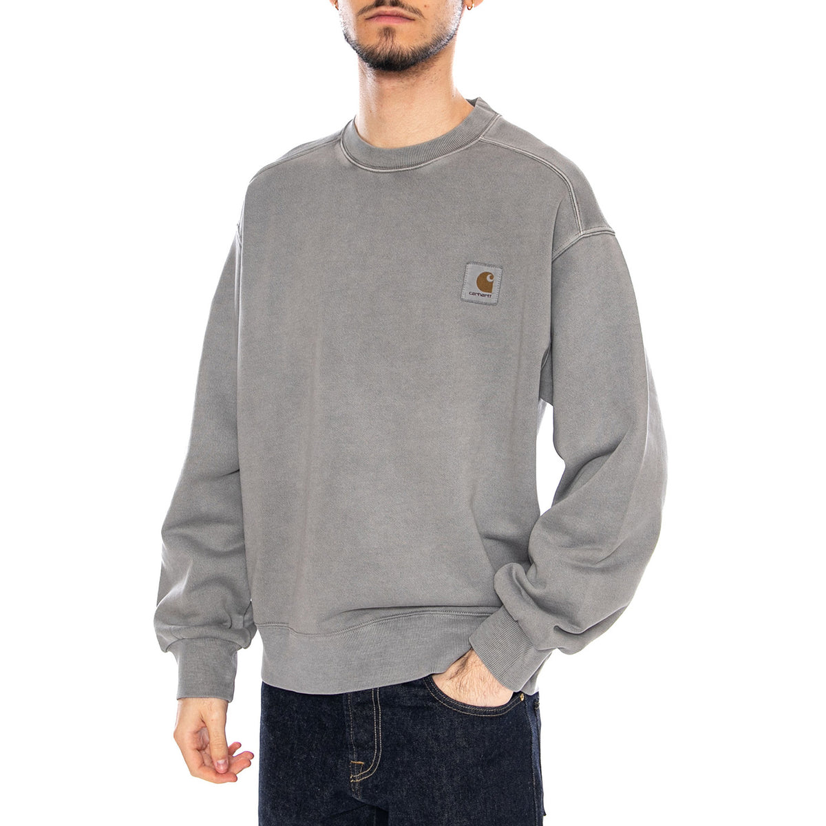 Nelson Sweat Yosemite - Felpa Girocollo Uomo Verde I029957 2LRGD CARHARTT WIP 