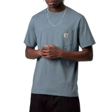 S/S POCKET T-SHIRT VELVET BLUE - Camiseta Cuello Redondo Hombre Azul Hombre CARHARTT WIP