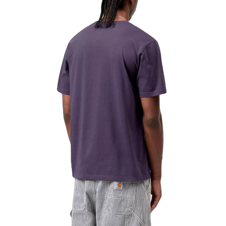 S/S POCKET T-SHIRT LOCKERS - Maglietta Girocollo Uomo Viola I030434 889XX CARHARTT WIP 