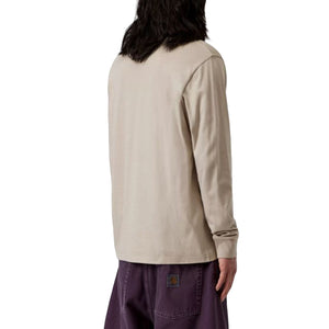 L/S POCKET T-SHIRT PUDDLE - Maglietta Girocollo Maniche Lunghe Uomo Grigia I030437 3GEXX CARHARTT WIP 