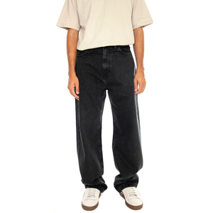 LANDON PANT BLACK, STONE WASHED - Pantaloni Denim Jeans Oversize Uomo Neri I030468 8906 CARHARTT WIP 