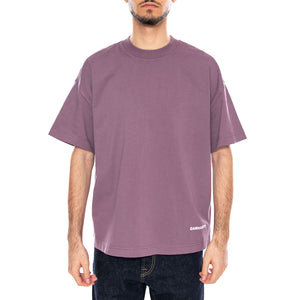 S/S Link Script T-Shirt Phlox / White - Maglietta Girocollo Uomo Viola I031373 3BSXX CARHARTT WIP 