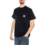 S/S Pocket Heart T-Shirt Black / Black - Men's Black Crew Neck T-Shirt Men CARHARTT WIP