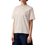 W' S/S CHASE T-SHIRT NATURAL / GOLD - Women's Crew Neck T-Shirt Beige Women CARHARTT WIP