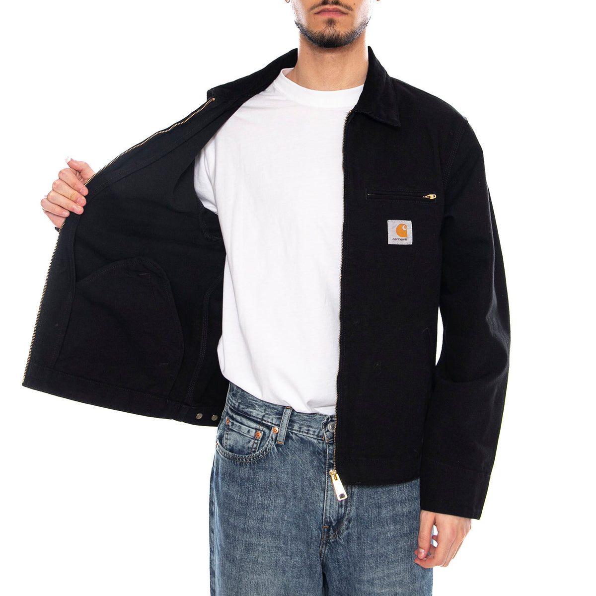 Detroit Jacket - Giacca Uomo Nera I033112 00E02 CARHARTT WIP 