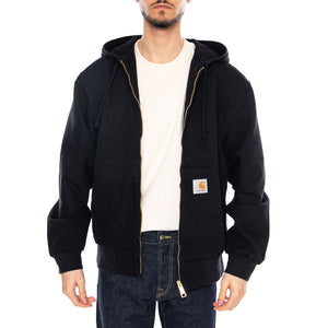 OG Active Jacket Black - Giacca con Cappuccio e Zip Uomo Nera I034311 8902 CARHARTT WIP 