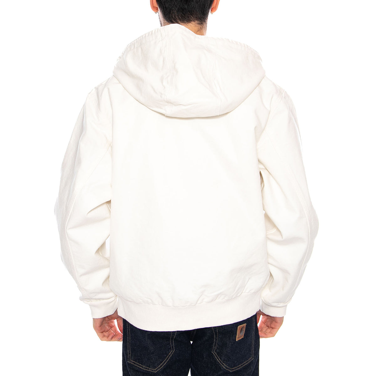 OG Active Jacket Wax - Giacca con Cappuccio e Zip Uomo Bianca I034311 D602 CARHARTT WIP 
