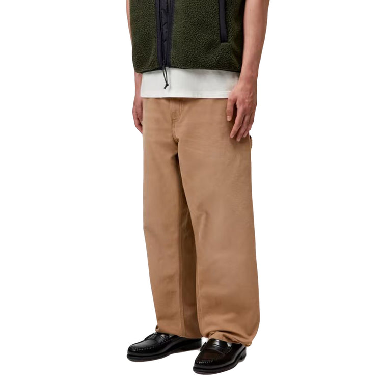 SINGLE KNEE PANT HAMILTON BROWN, STONE CANVAS - Pantaloni Larghi Uomo Beige I034798 HZ4O CARHARTT WIP 