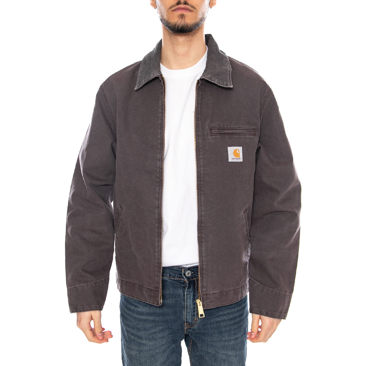 Detroit Jacket Shale / Shale - Giacca Uomo Marrone I034819 3MB4O CARHARTT WIP 