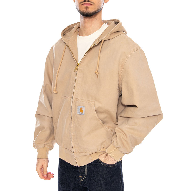 OG Active Jacket Hemilton Brown - Giacca con Cappuccio e Zip Uomo Marrone I034820 07E4O CARHARTT WIP 