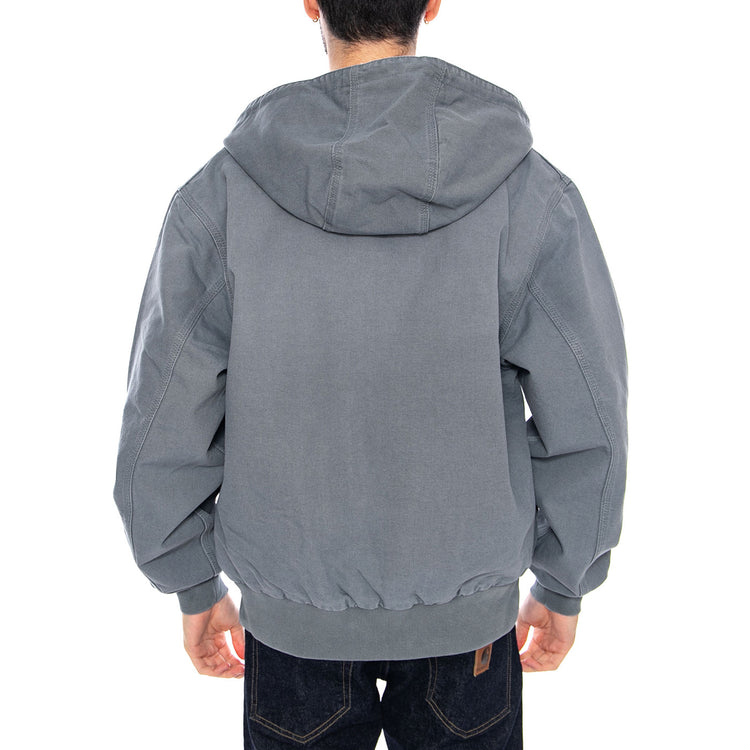 OG Active Jacket Cozy Blue - Giacca con Cappuccio e Zip Uomo Blu I034820 3IT4O CARHARTT WIP 