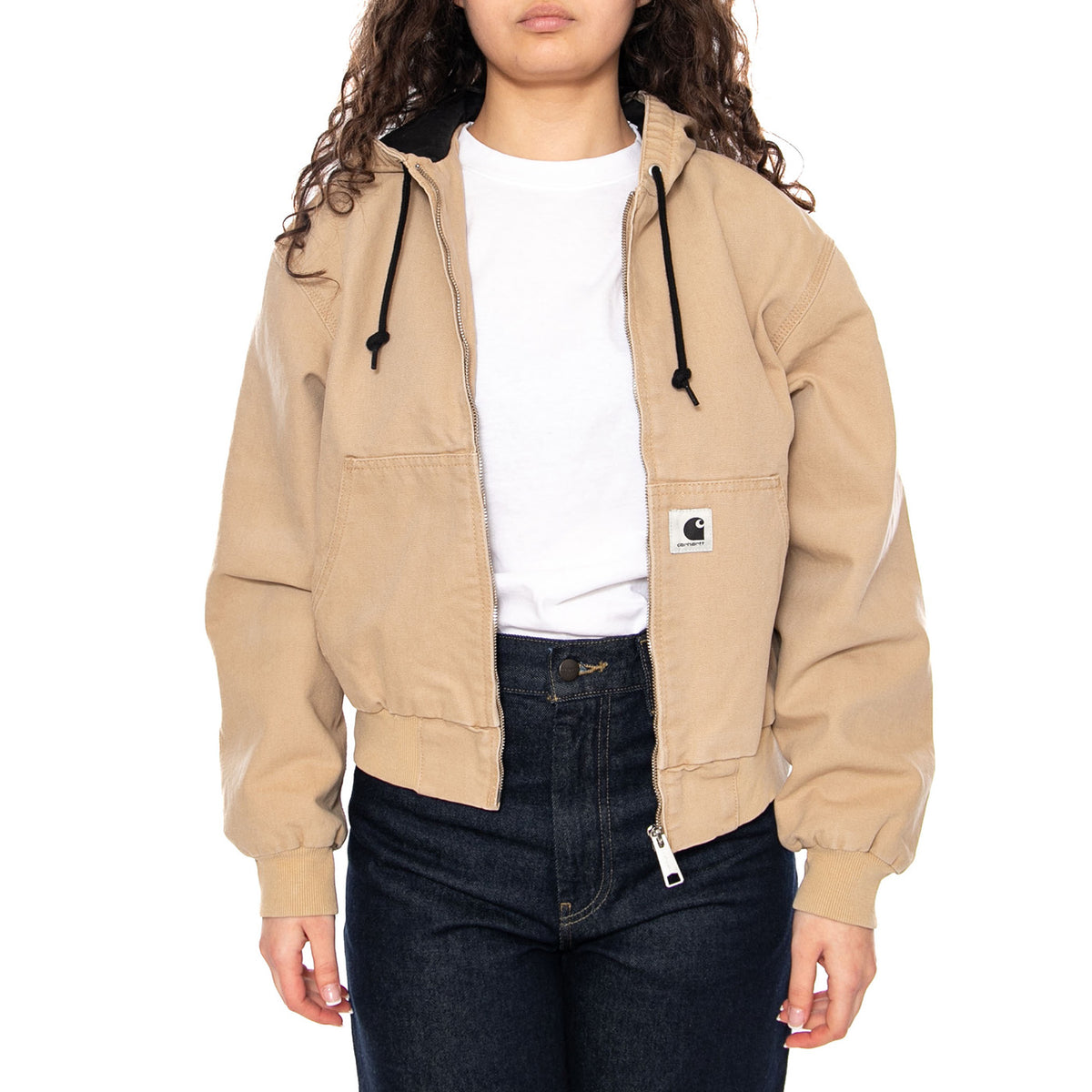 W' OG Active Jacket Dusty H Brown - Giacca con Cappuccio Donna Beige I034842 07E4O CARHARTT WIP 