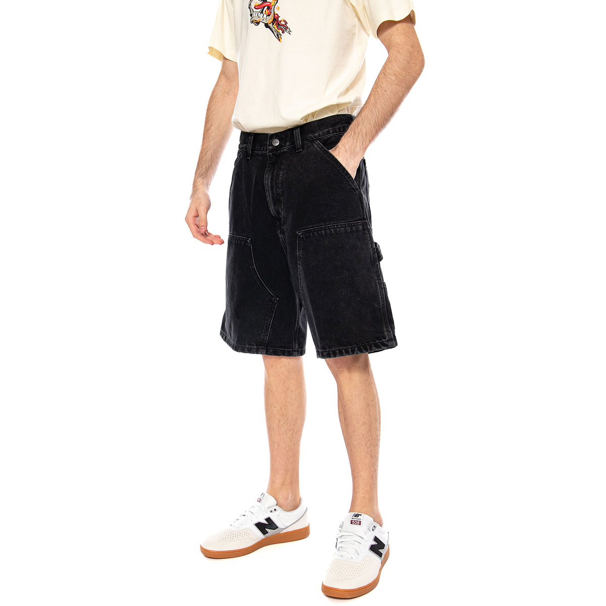Double Knee Short Black - Bermuda Uomo Neri I034867 8906 CARHARTT WIP 