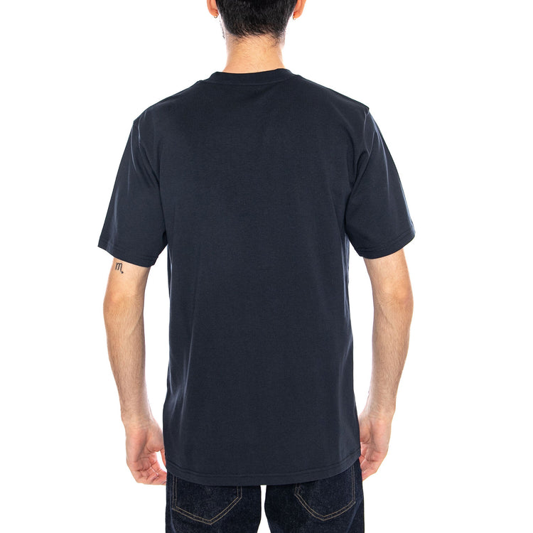 S/S Script T-Shirt Deep Night / Gentle Green - Maglietta Girocollo Uomo Blu I035700 3PLXX CARHARTT WIP 