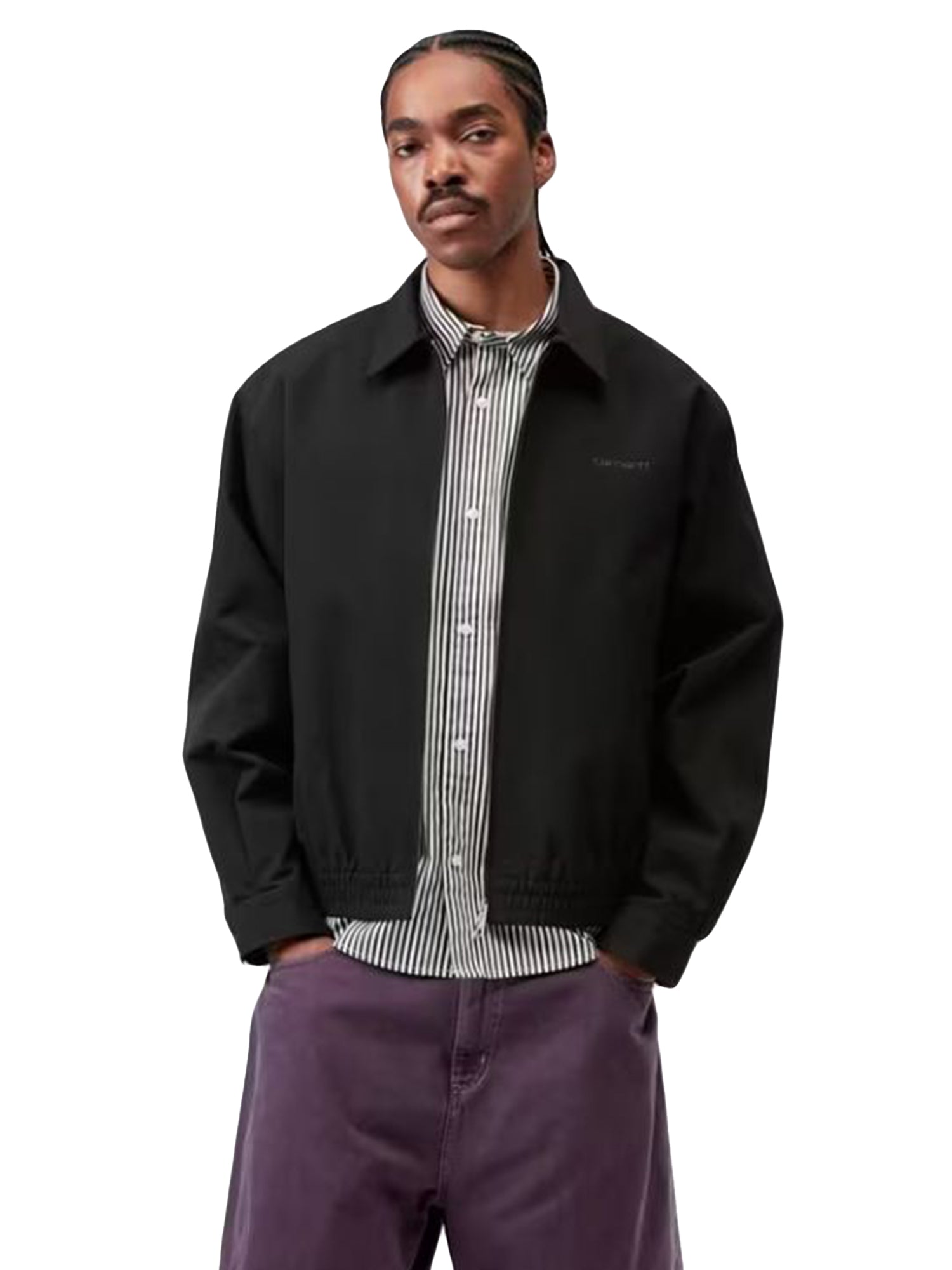 NEVEN JACKET BLACK / GRAPHITE - Giacca Uomo Nera I035971 2F1XX CARHARTT WIP 