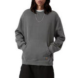 TORION SWEAT BLACK / GRIND WASH - Sweat Col Rond Homme Noir Washed Homme CARHARTT WIP