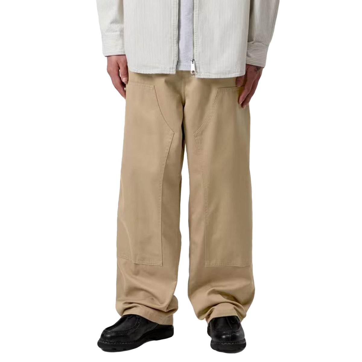 BRADY DOUBLE KNEE CHINO PANT LEATHER - Pantaloni Uomo Beige I036093 8Y02 CARHARTT WIP 