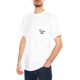 S/S Longhand Pocket T-Shirt White / Black - Camiseta Cuello Redondo Hombre Blanca CARHARTT WIP