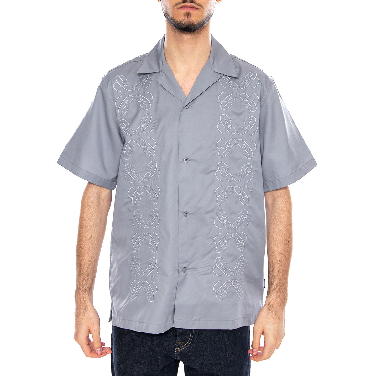 S/S Signet Shirt Mirror - Camicia Maniche Corte Uomo Blu I036227 1NKXX CARHARTT WIP 