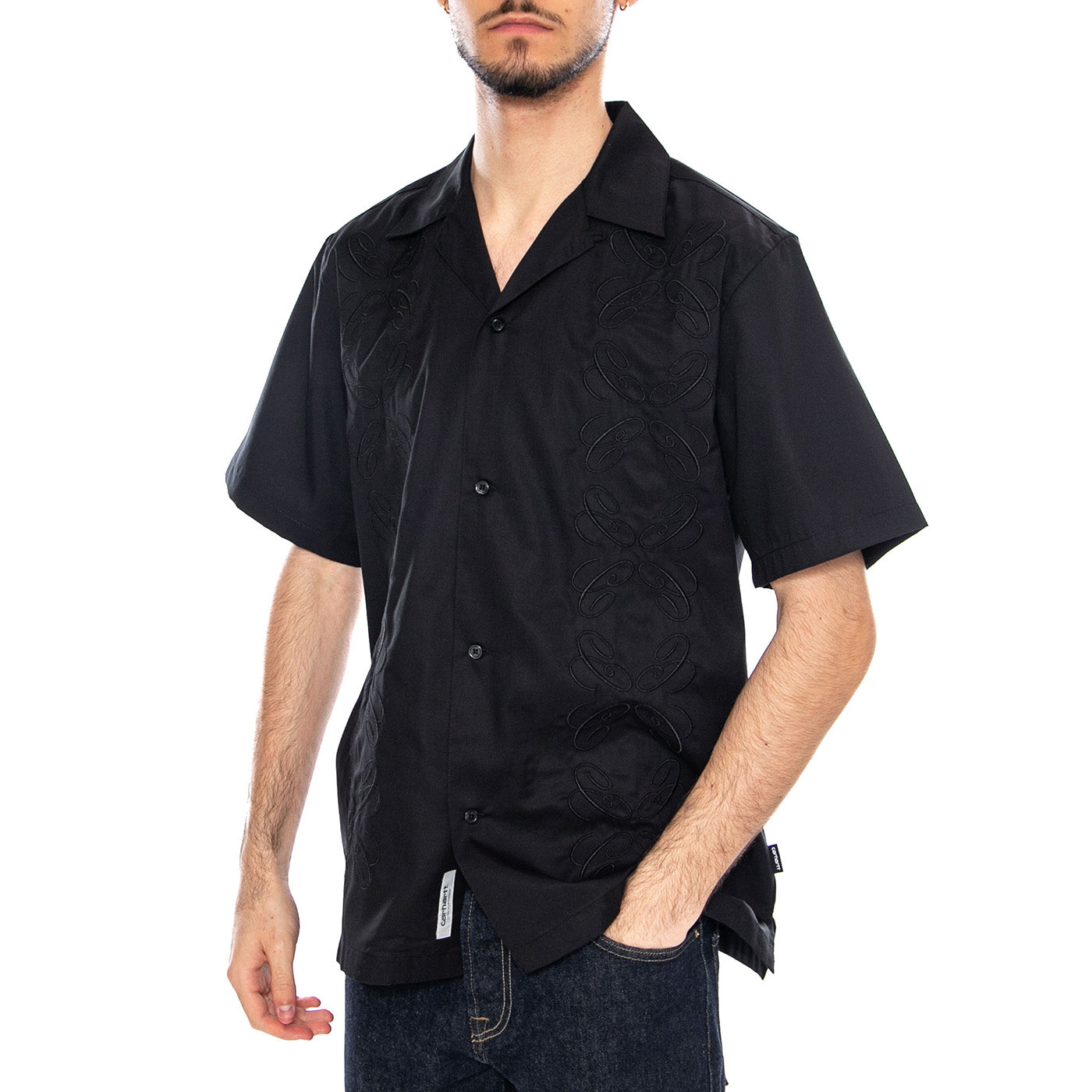 S/S Signet Shirt Black - Men's Short Sleeve Shirt Black CARHARTT