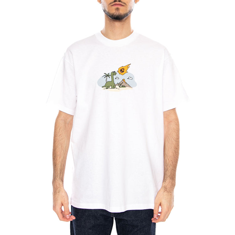 S/S Impact T-Shirt White - Maglietta Girocollo Uomo Bianca I036265 02XX CARHARTT WIP 