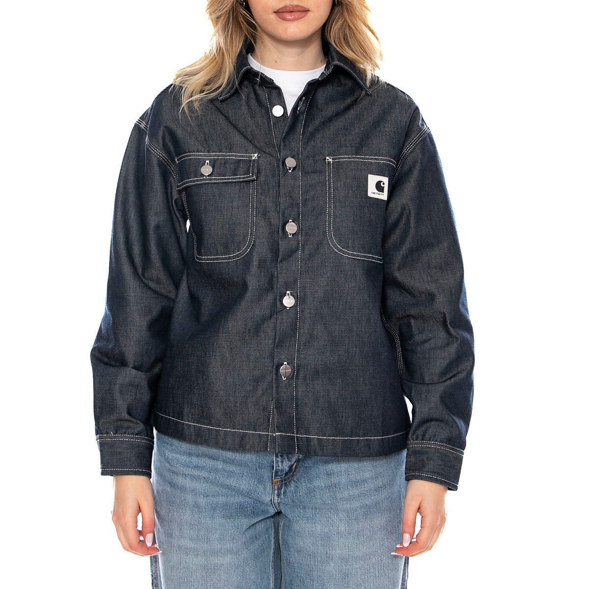 W' Louis Shirt Jac - Camicia Donna Blu I036319 101 CARHARTT WIP 