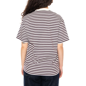 W' S/S Ezra T-Shirt Ezra Stripe, Cozy Purple - Maglietta Girocollo Donna Multicolore I036343 3KTXX CARHARTT WIP 