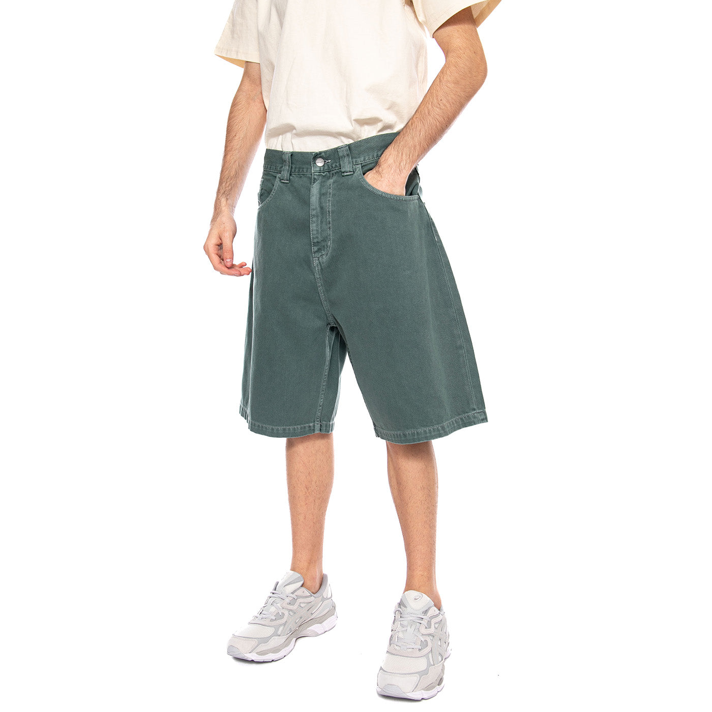 Brandon Short Velvet Green - Bermuda Uomo Verdi I036504 3GD4J CARHARTT WIP 