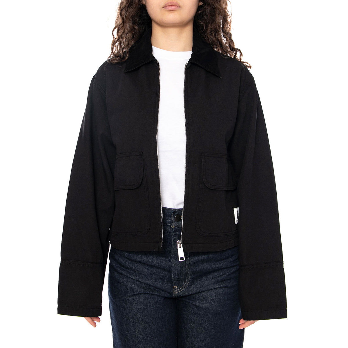 W' Prescott Jacket Black / Black - Giacca Donna Nera I036512 00EGD CARHARTT WIP 