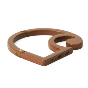 C-Logo Carabiner Brown - Portachiavi Marrone I036650 51XX CARHARTT WIP 