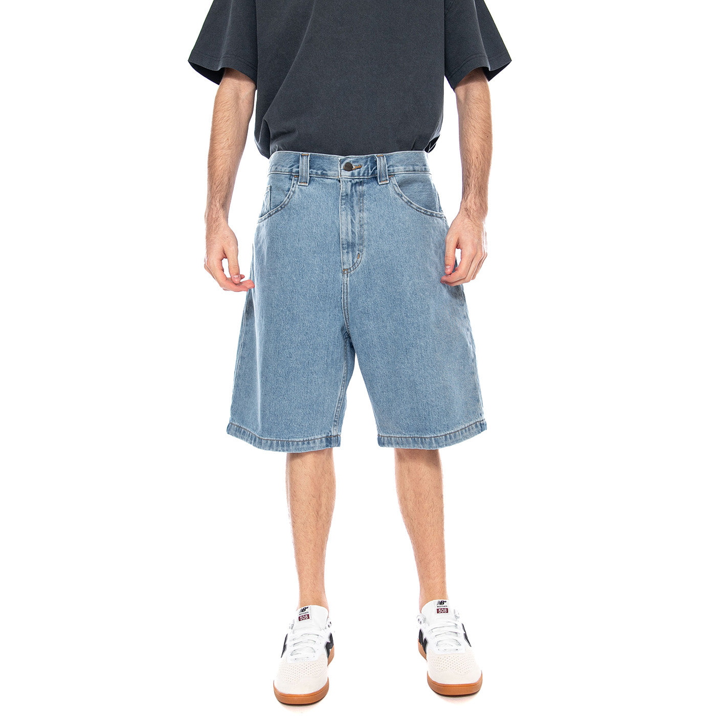 Brandon Short Light Blue - Bermuda Denim Jeans Uomo Blu I037161 0112 CARHARTT WIP 