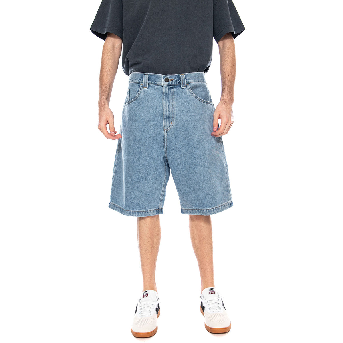 Brandon Short Light Blue - Bermuda Denim Jeans Uomo Blu I037161 0112 CARHARTT WIP 