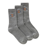 Valley Grove Sock Grey Melange - Set of 3 Pairs of Grey Socks DICKIES ACCESSORIES